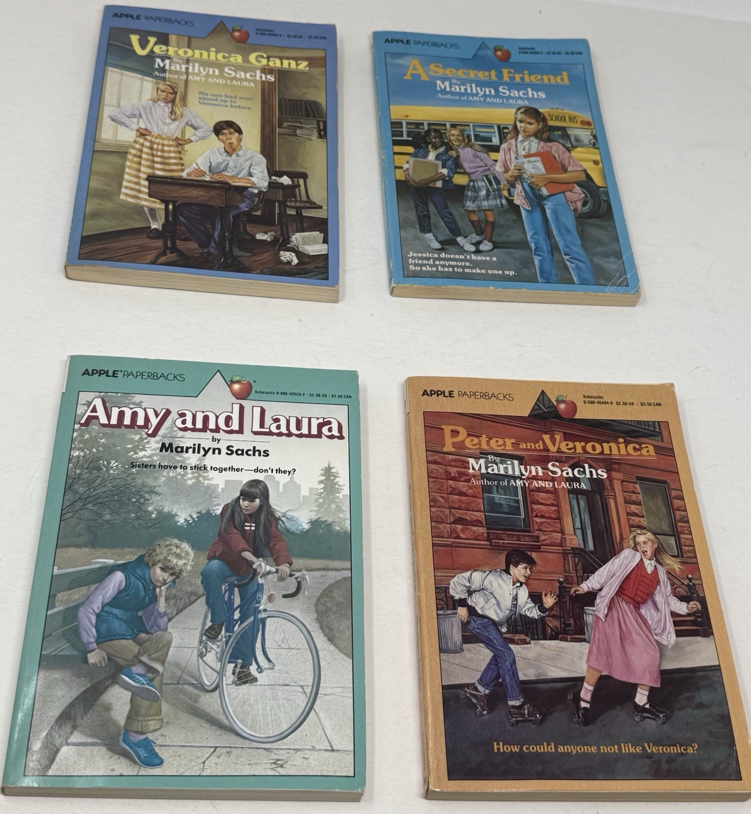 Vintage Scholastic Apple Paperbacks Book Lot 11 Marilyn Sachs Martha Tolles