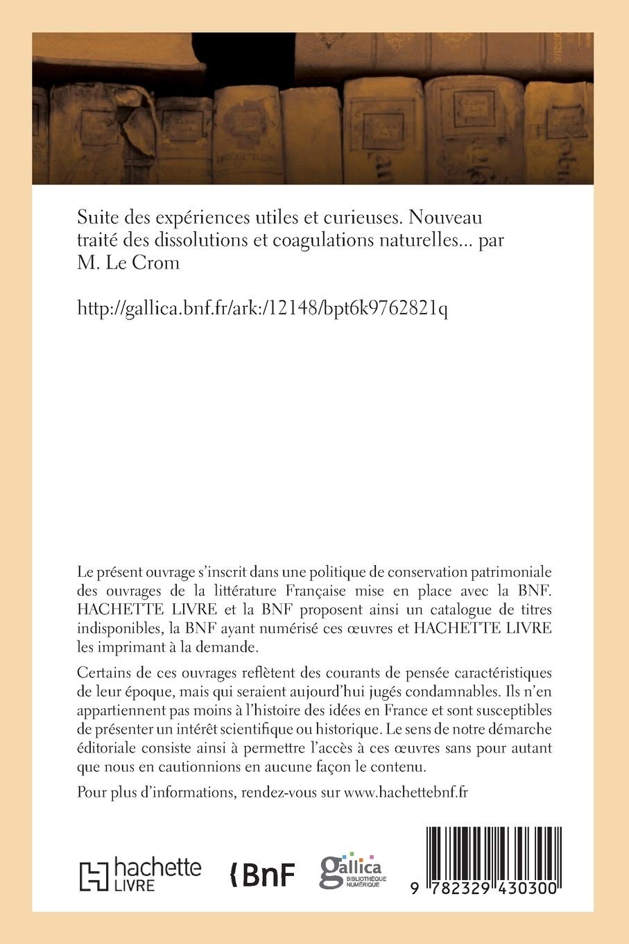 Francesco Maria Suite des expériences utiles et curieuse (Paperback) (UK IMPORT)