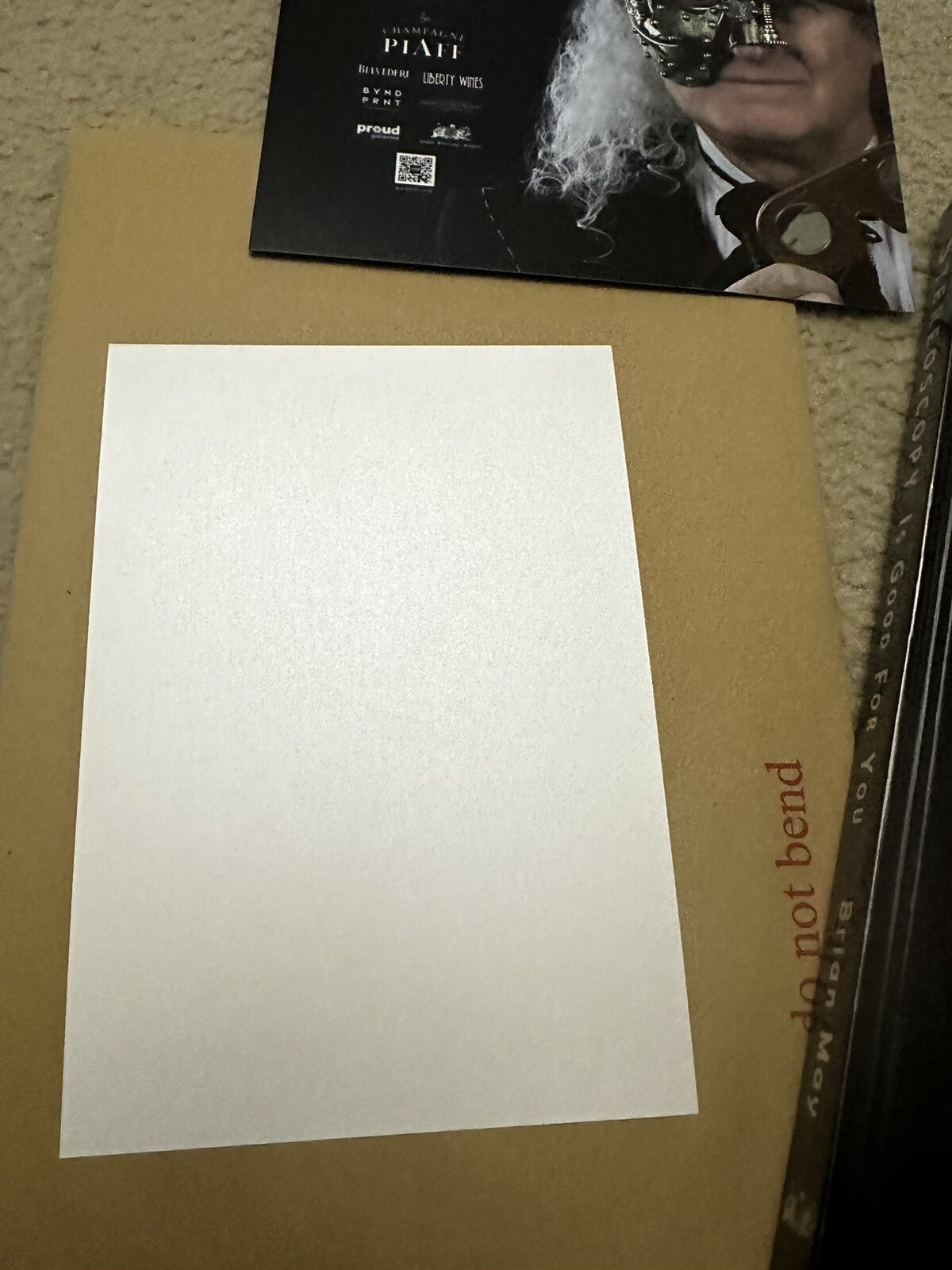 Brian May SIGNED AUTOGRAPHED Book Plate Steroscopy Is Good For You Queen