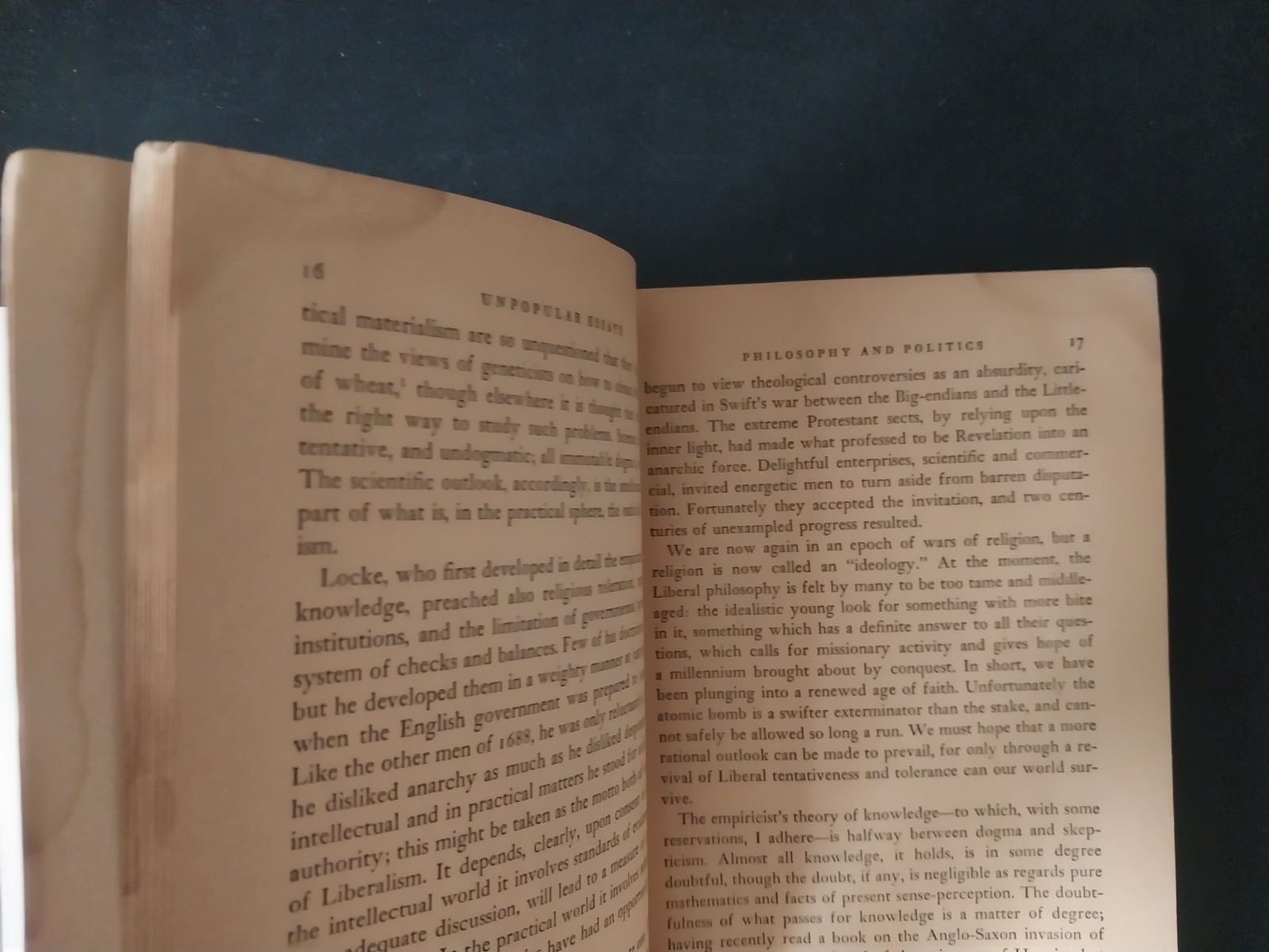 Bertrand Russell – Unpopular Essays – Simon & Schuster 11th Printing