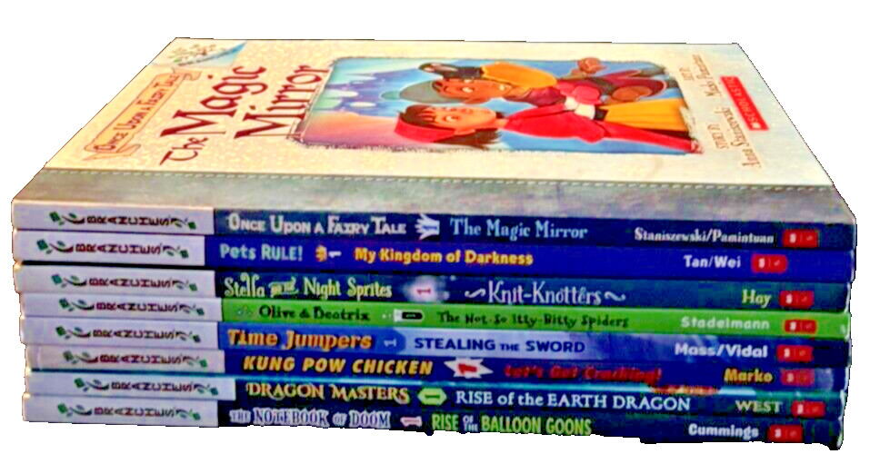 Lot 8 Kids Chapter Books Accelerated Readers AR Grades 2-3 Boys Girls Branches