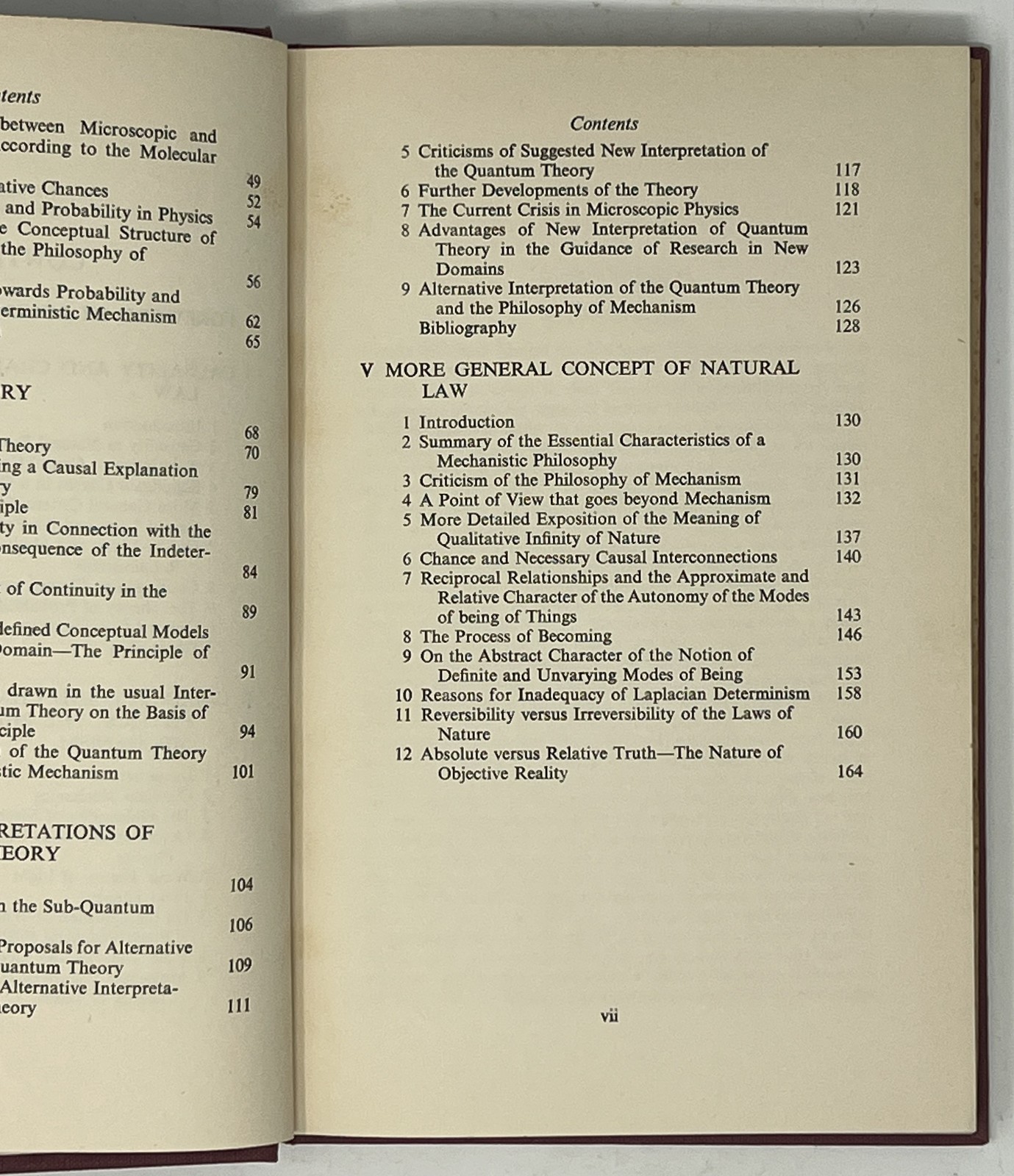 VTG Causality & Chance in Modern Physics by David Bohm – 1957 HC D. Van Nostrand