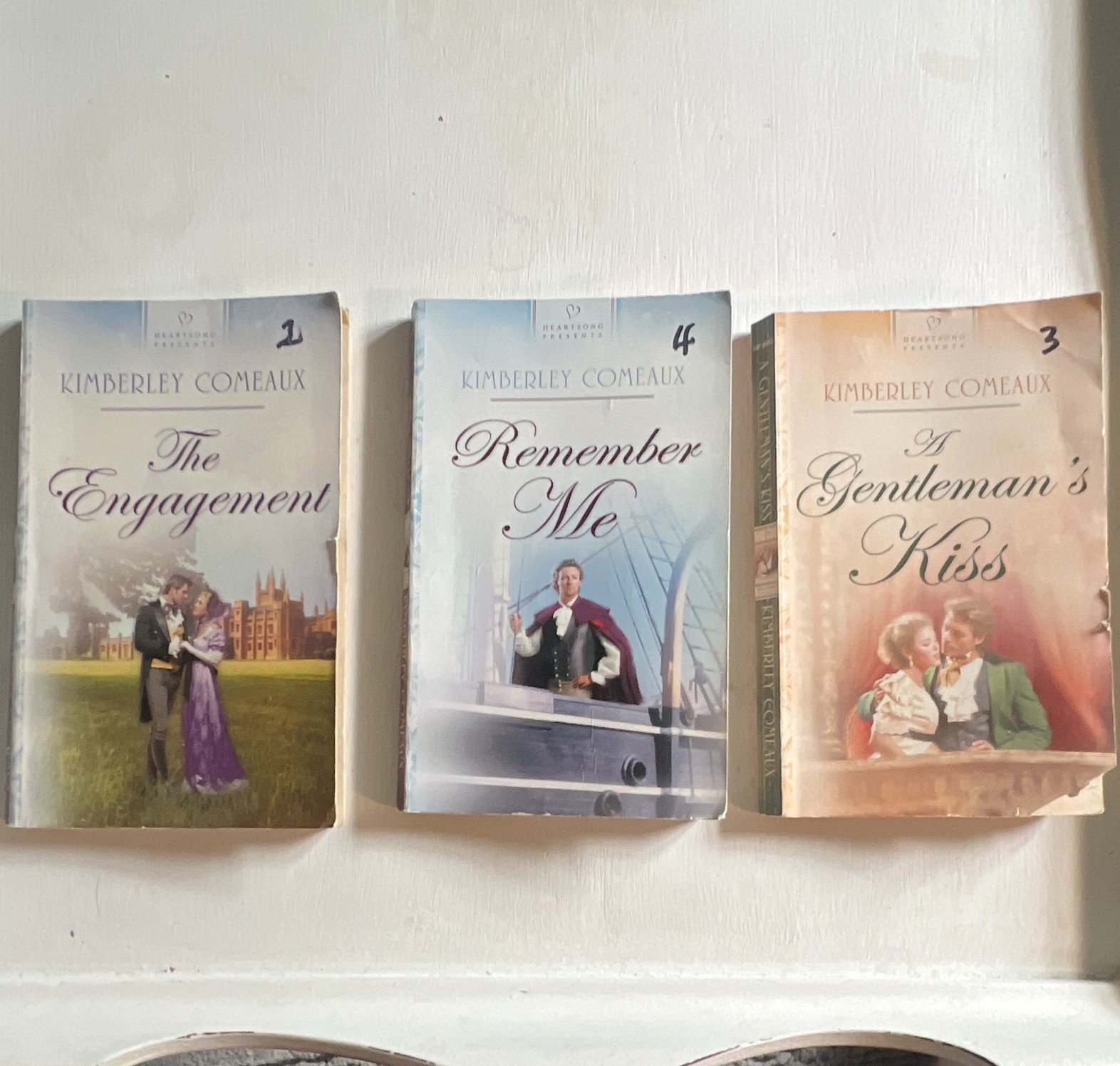 Kimberley Comeaux Heartsong Presents Paperback Lot 3: Engagement, Remember Me
