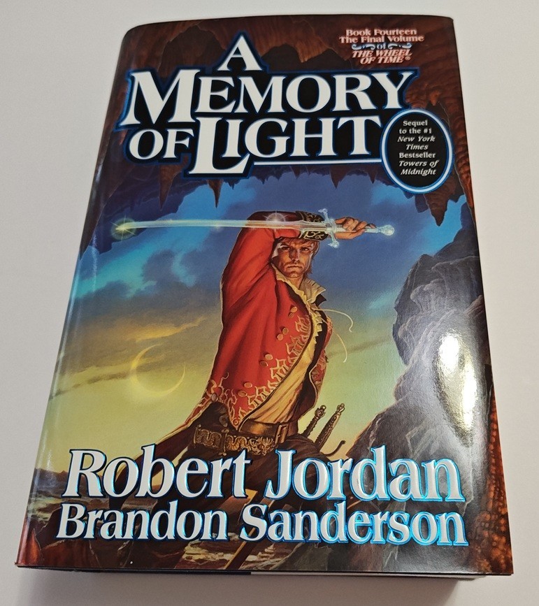 A Memory of Light by Brandon Sanderson Hardcover Signed 1st/1st