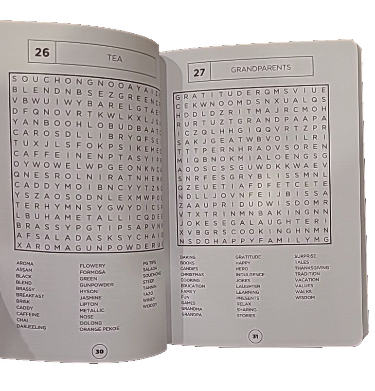 2 Wordsearch Books Vision St, Paperback 224 Puzzles Each
