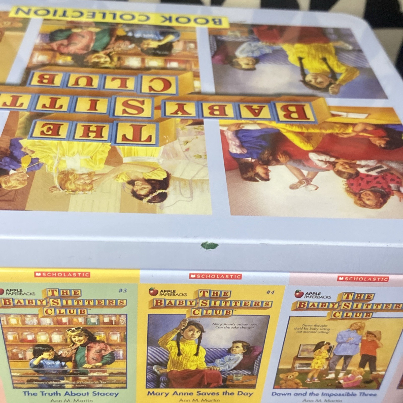 The BabySitters Club Book Collection #1-6 In Retro Tin Collectors Box Ann Martin