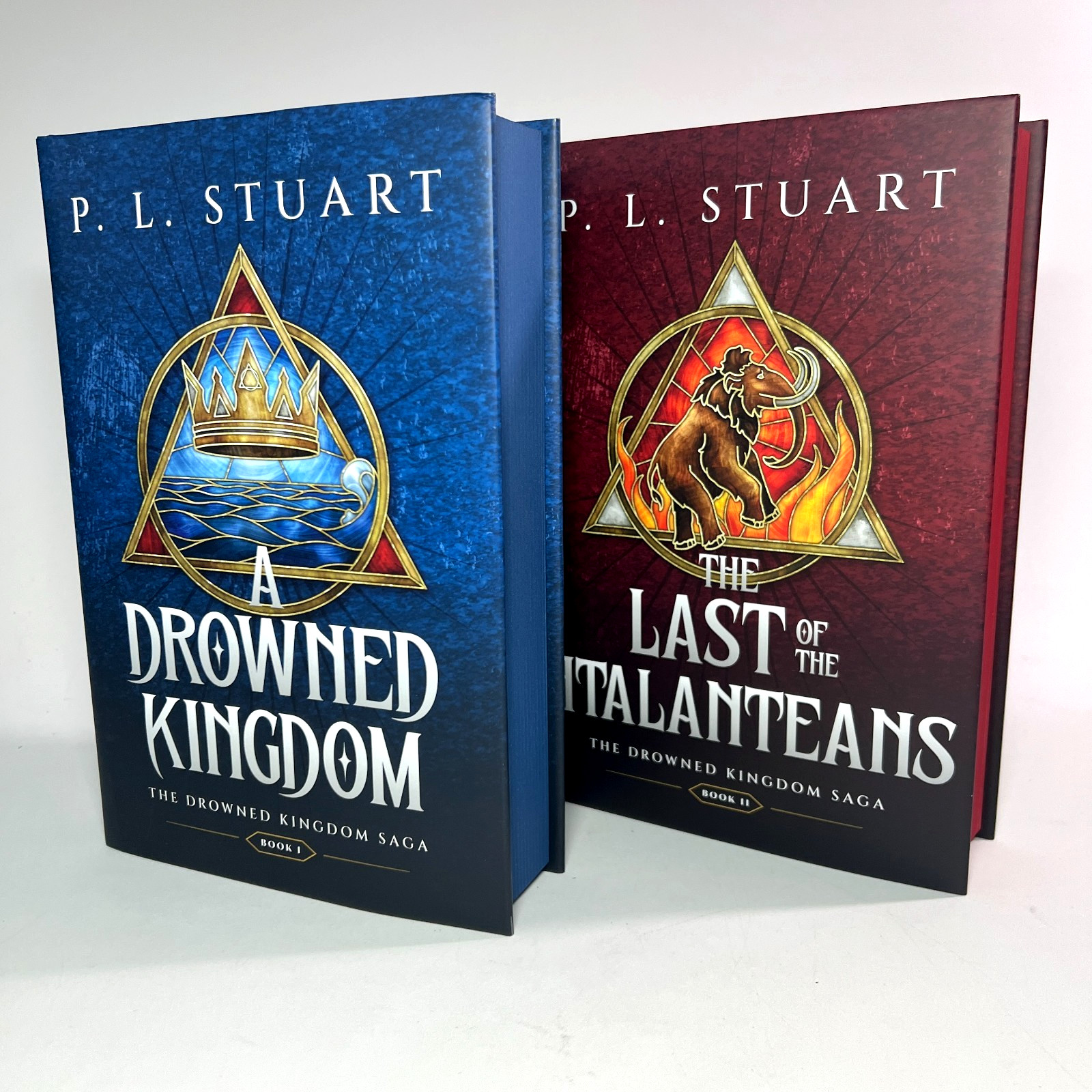 The Drowned Kingdom Saga Books I & II PL Stuart SIGNED 1st Broken Binding Set