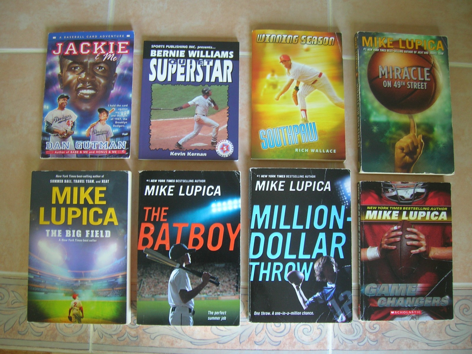 8 Sports Books Basketball Baseball Football Mike Lupica RL5 BOYS interest lot