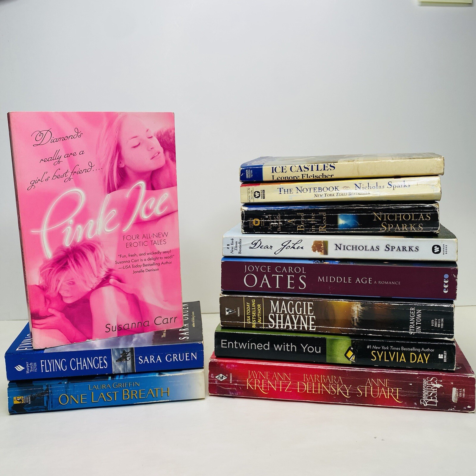 Large Book Lot Of Women’s Fiction Love Family Drama Romance Delinsky N Sparks PB