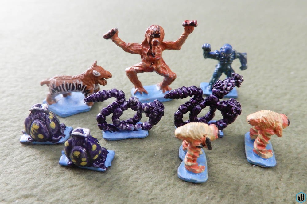 Alien Creatures (Traveller 15mm metal miniatures) Lot of 9 Martial Metals prd#