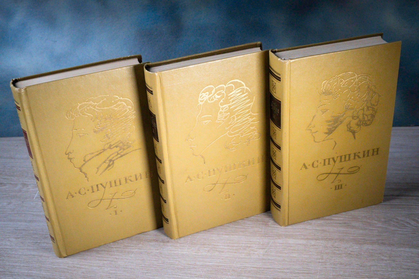 А. С. Пушкин. Сочинения в 3 томах (комплект из 3 книг), 1974