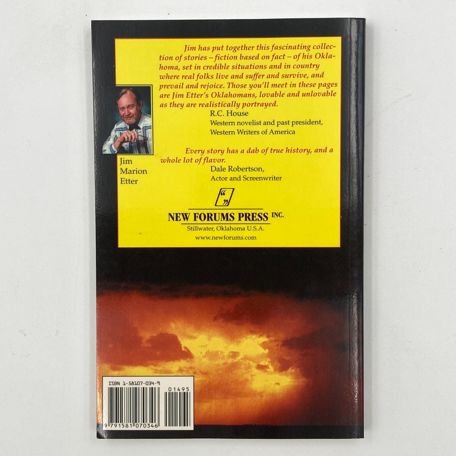 Thunder in the Heartland by Jim Marion Etter (2000) Signed & Inscribed 202 pages