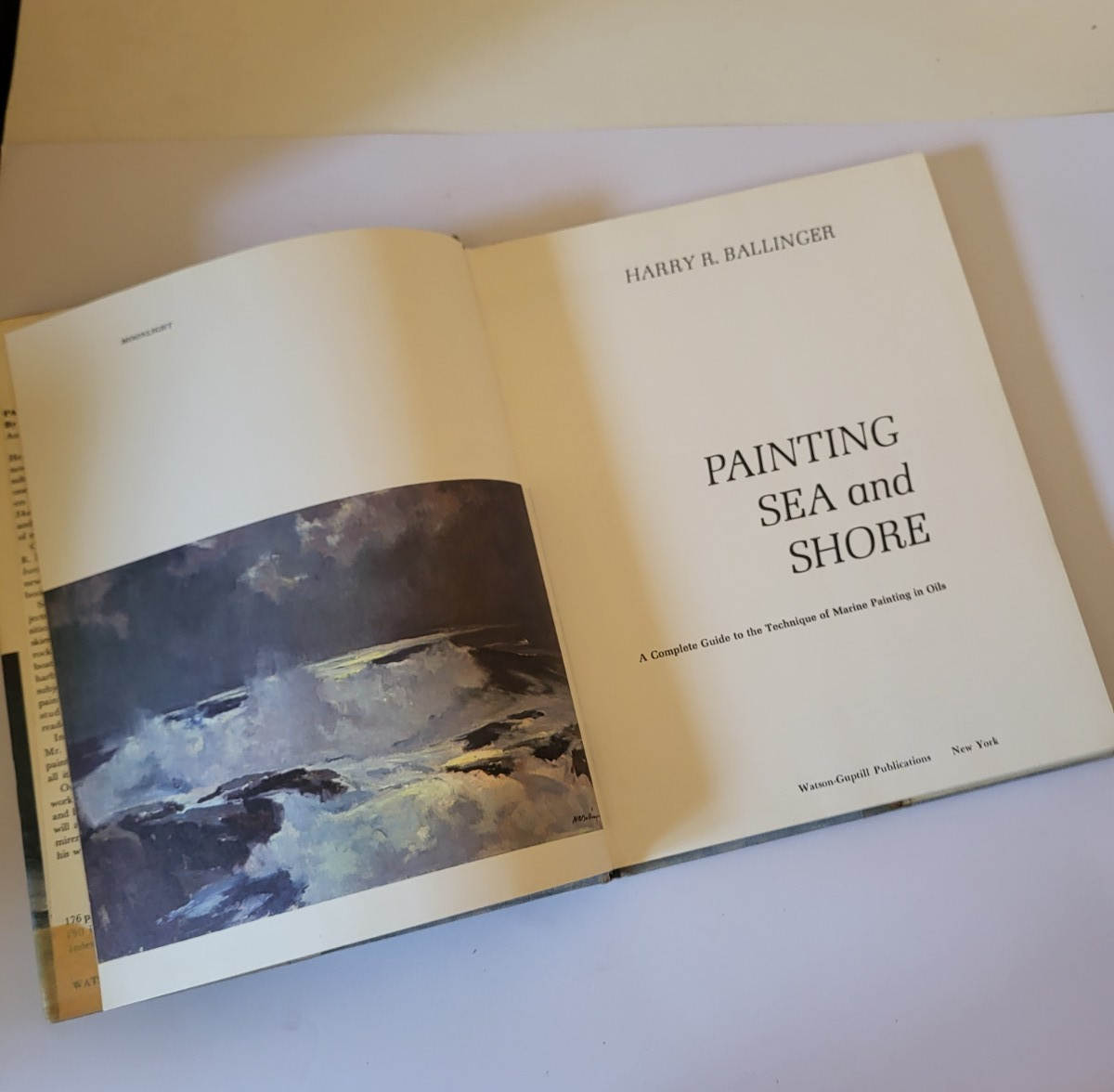 Painting Sea and Shore by Harry R. Ballinger Seascape Oil Technique Art Book