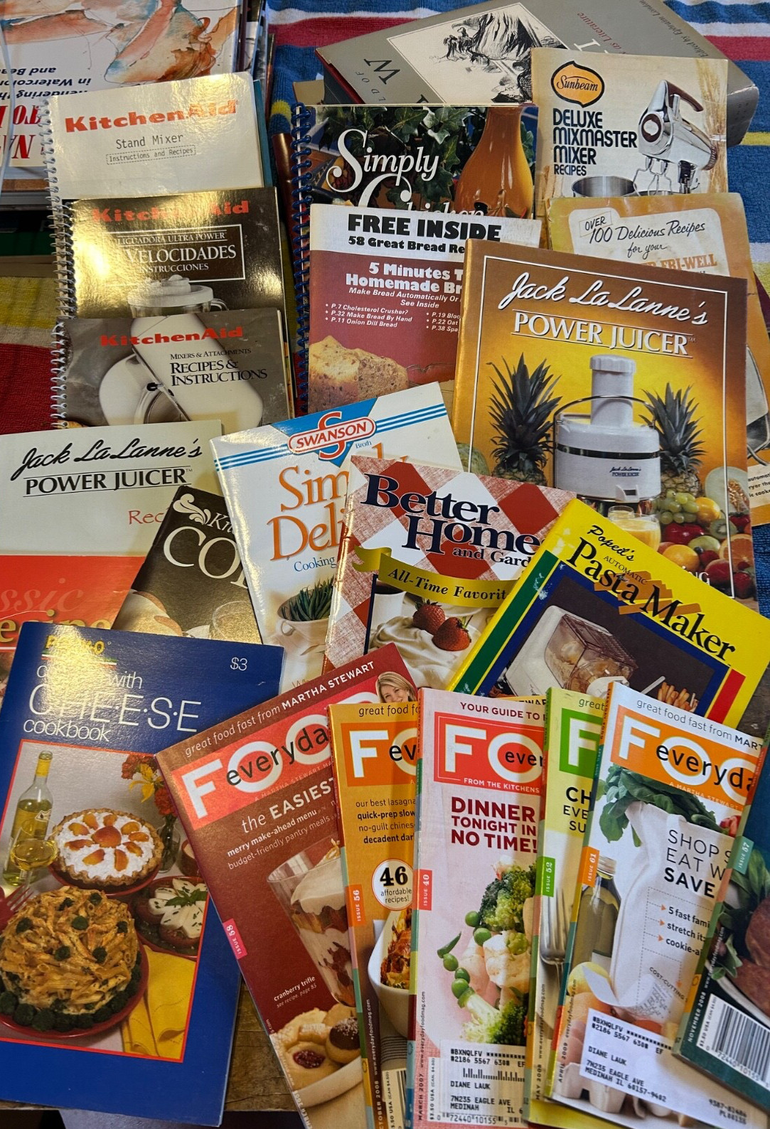 Lot of 21 Vintage Booklet Recipes Martha Stewart Swanson and More Brands