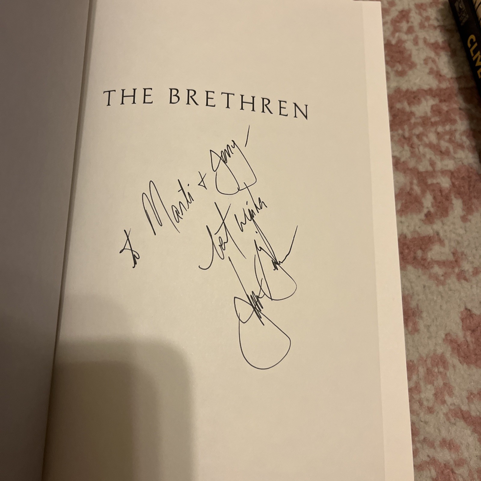 John Grisham The Brethren First Edition First Printing Signed