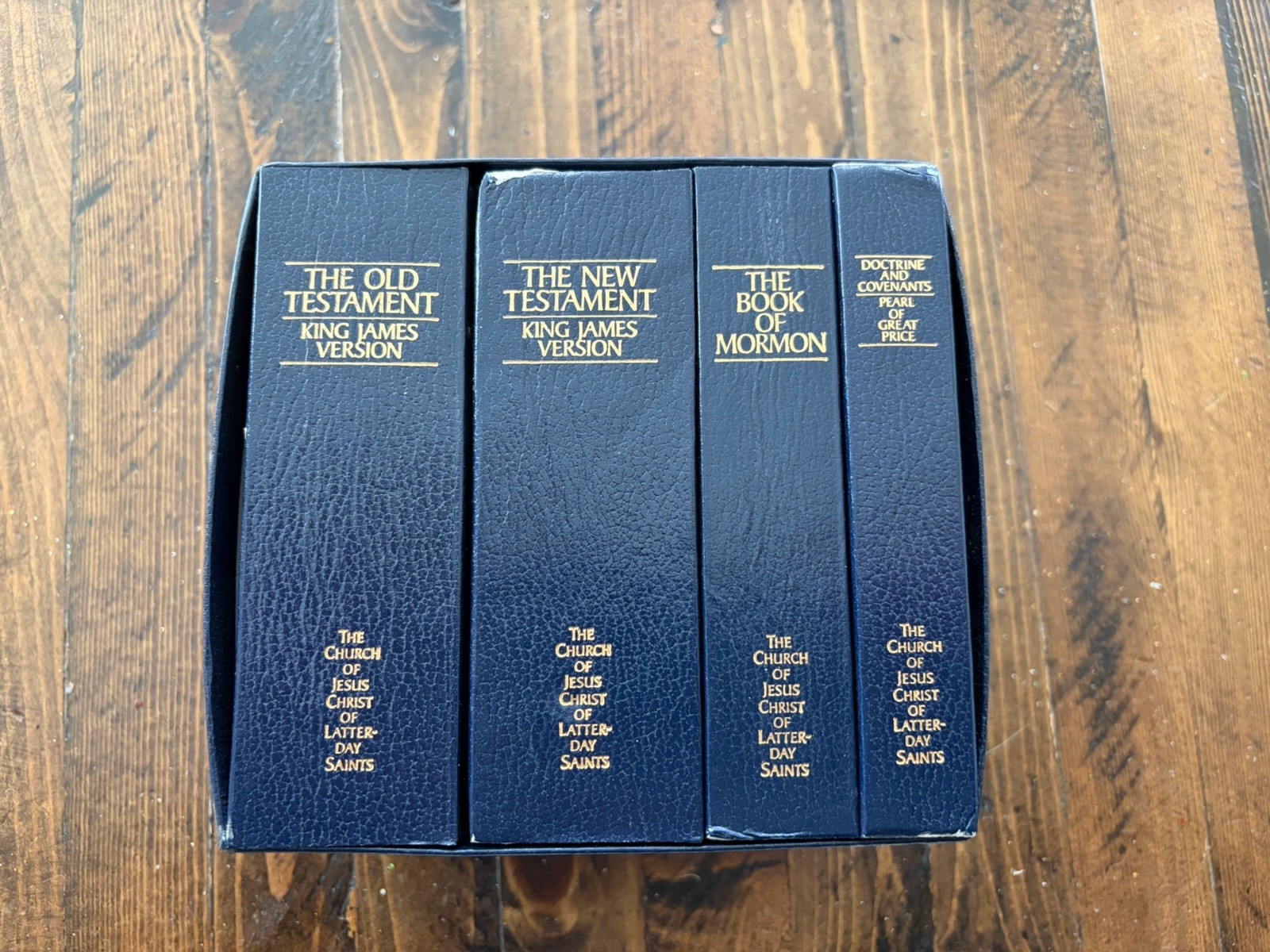 Box Set Pocket Scripture Set Tiny Holy Bible Book of Mormon LDS Triple Combo