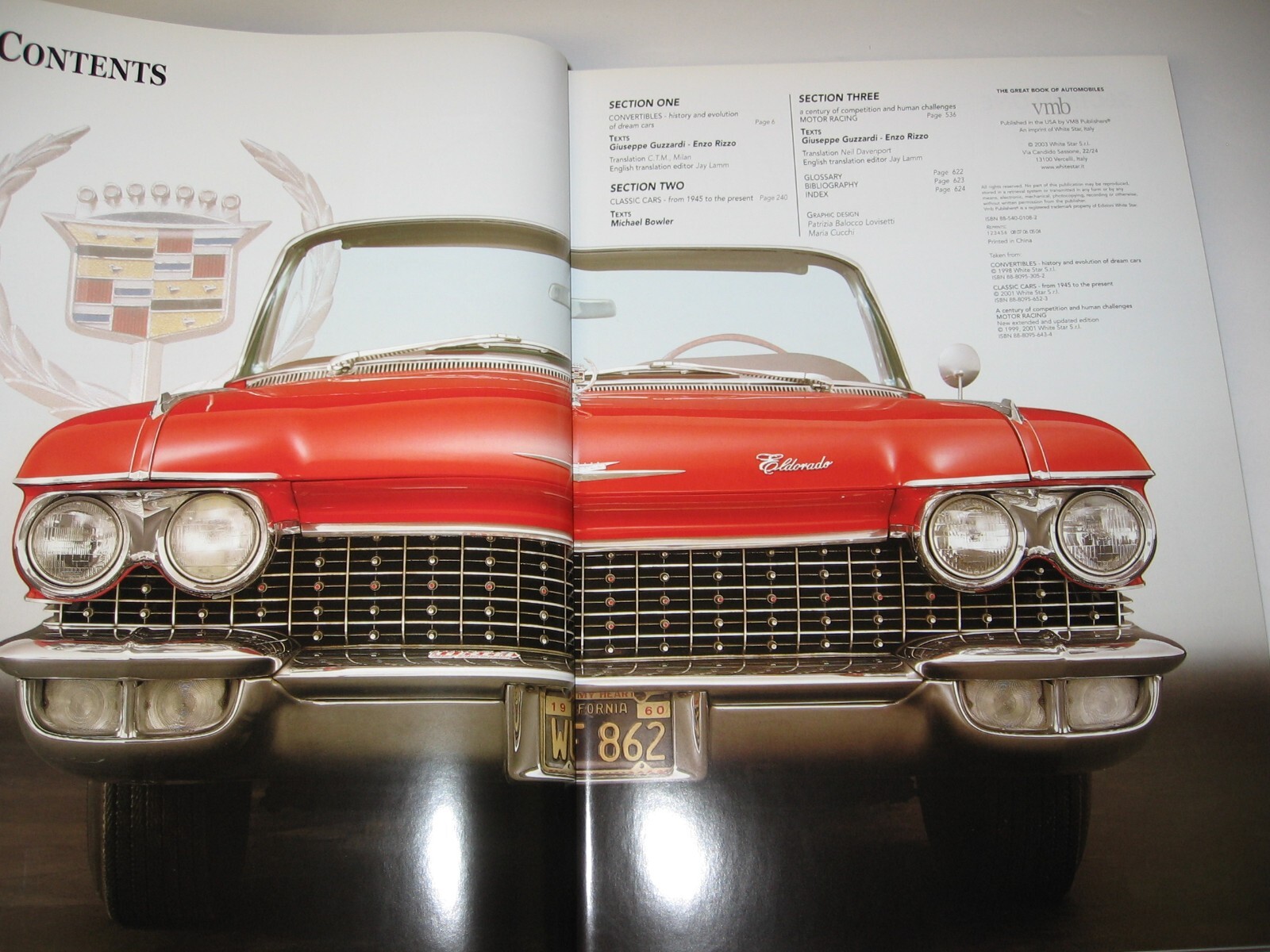 2001 The Great Book of Automobiles 630 pages + 1988 Great Sports Car Book