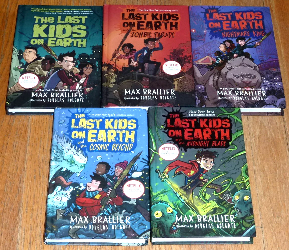 The Last Kids on Earth Book Hardcover LOT SET Of #1-5 by Max Brallier VG