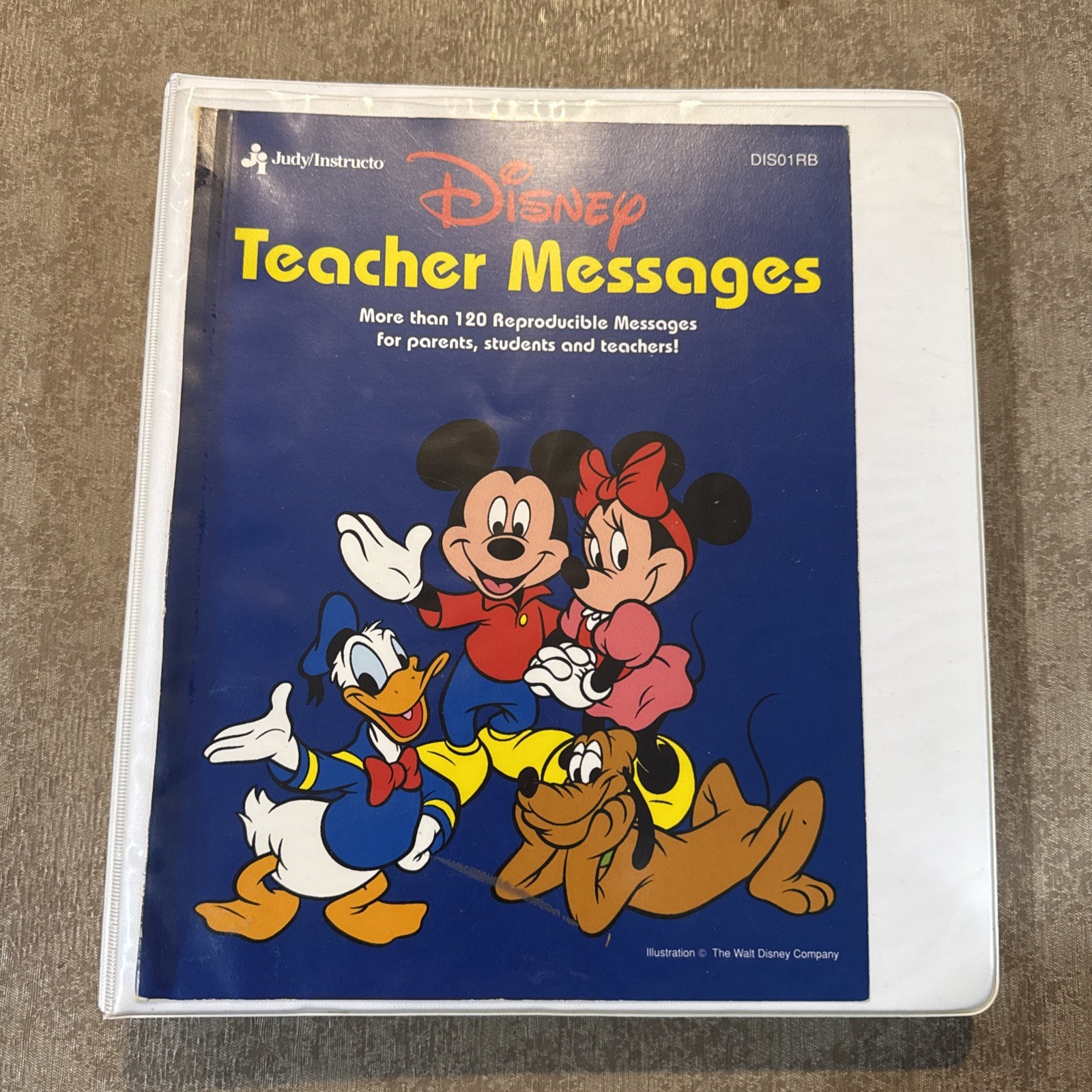 VINTAGE 90s Classroom Teacher Notes & Messages Disney Alphabet Phonics Book Set