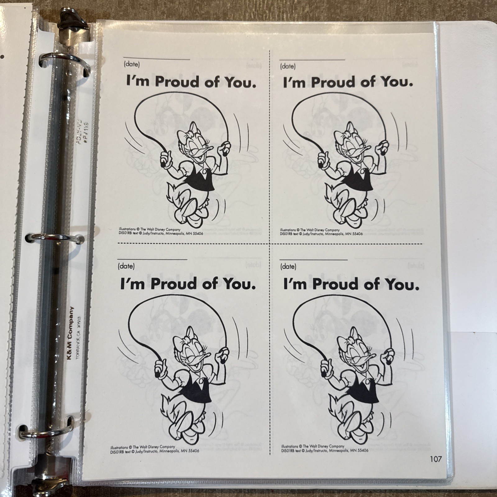 VINTAGE 90s Classroom Teacher Notes & Messages Disney Alphabet Phonics Book Set