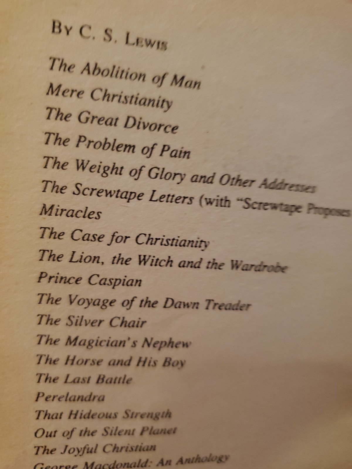 Six by Lewis: Box Set by C. S. Lewis (1982, Paperback)