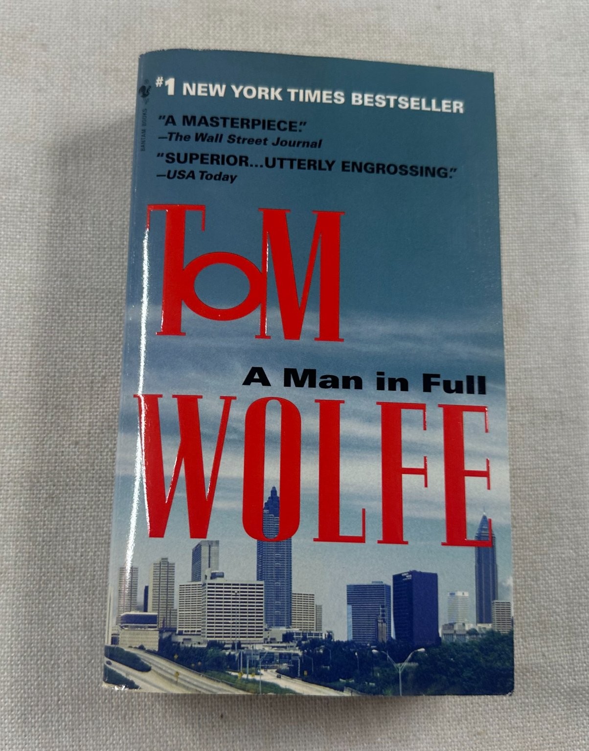 A Man in Full Tom Wolfe 1999 Mass Market Paperback Bantam Books Novel