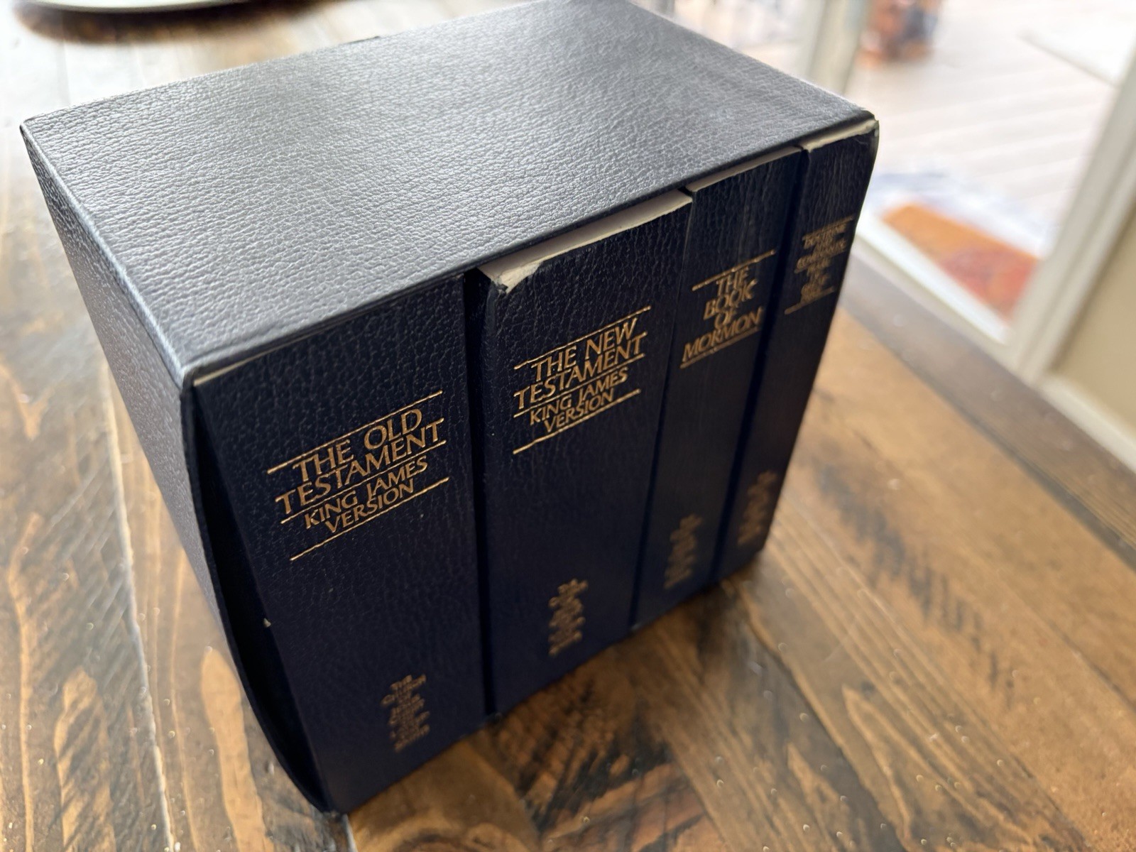 Box Set Pocket Scripture Set Tiny Holy Bible Book of Mormon LDS Triple Combo