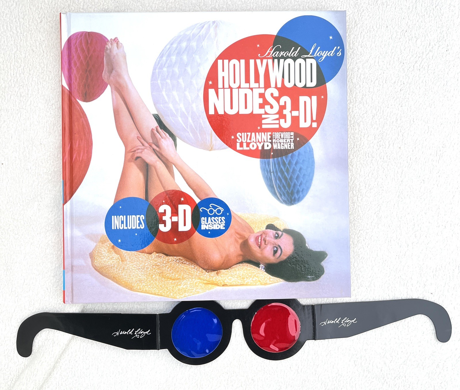 HAROLD LLOYD Hollywood Nudes in 3D Hardcover Book w/ 3-D Glasses VGC