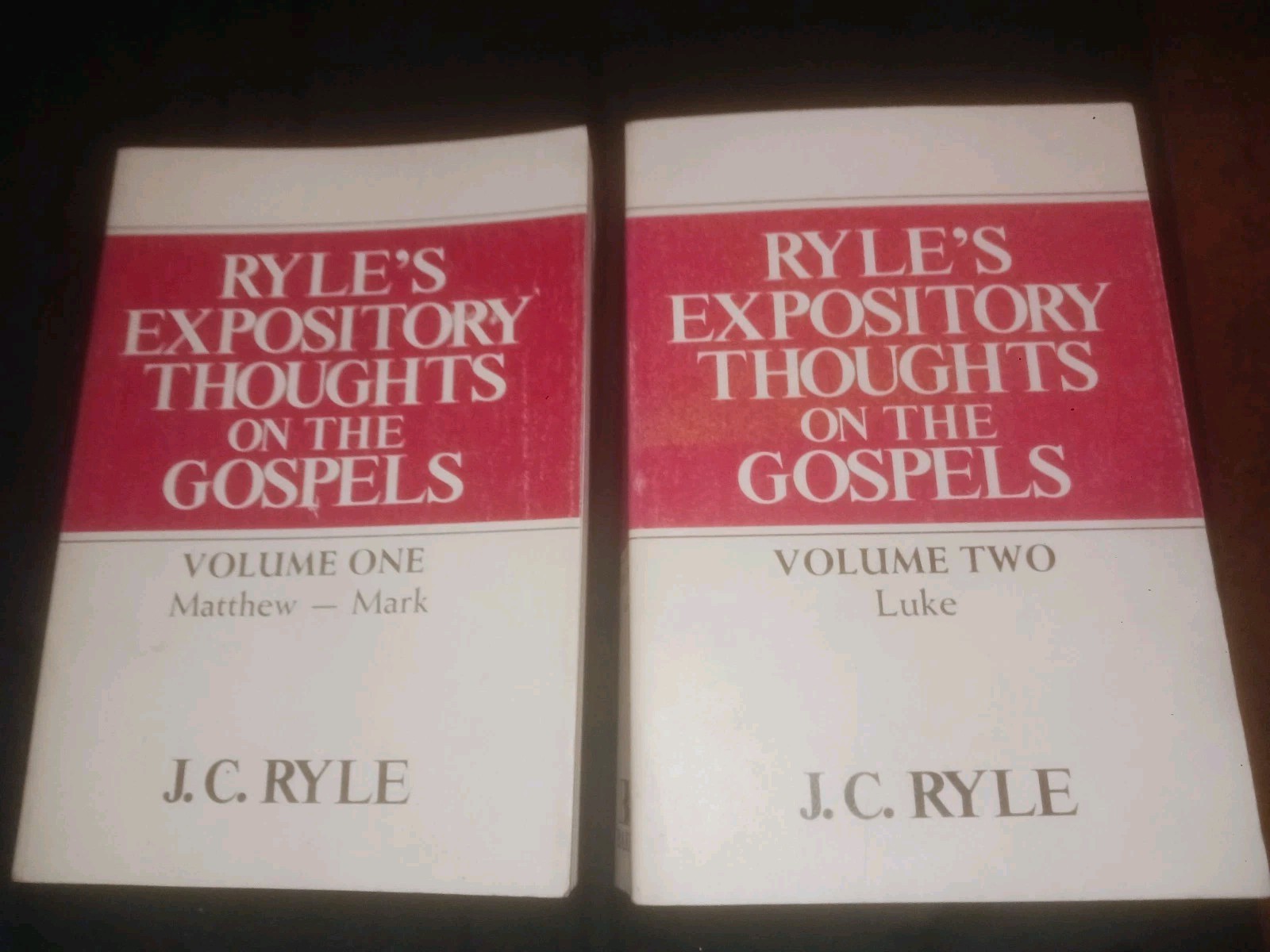 “Ryle’s Expository Thoughts on the Gospels” By J. C. Ryle (volumes 1 &2) Wow