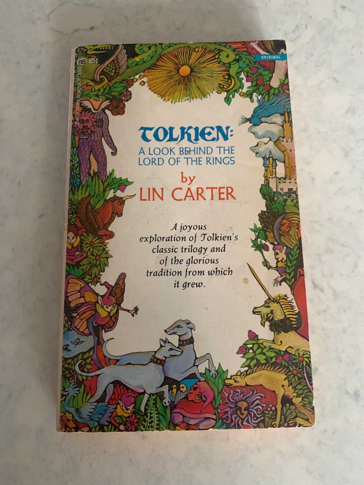 Tolkien: A Look Behind the Lord of the Rings, Lin Carter, 1969 Paperback