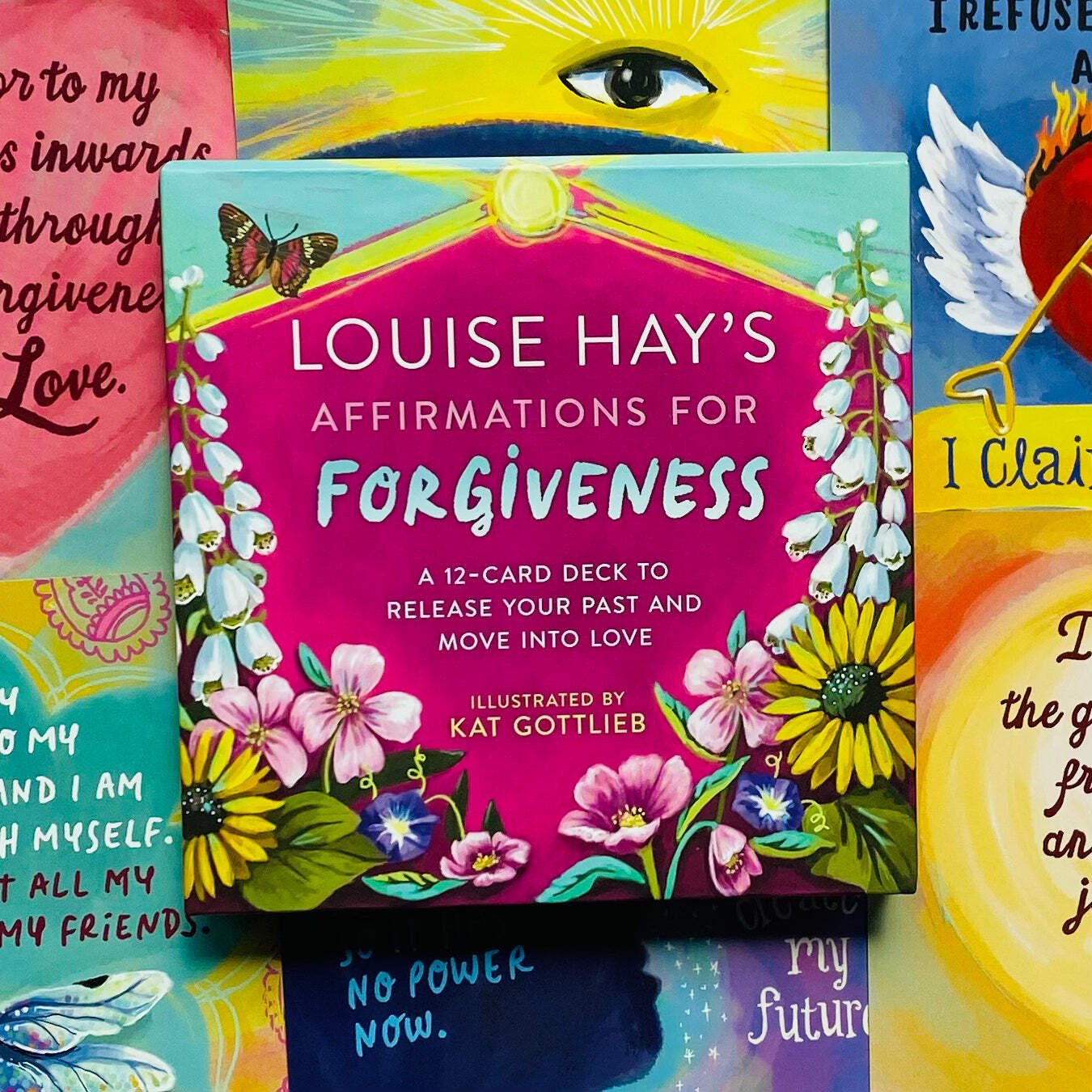 Louise Hay’S Affirmations For Forgiveness Inspirational Tarot Cards Deck With Ba