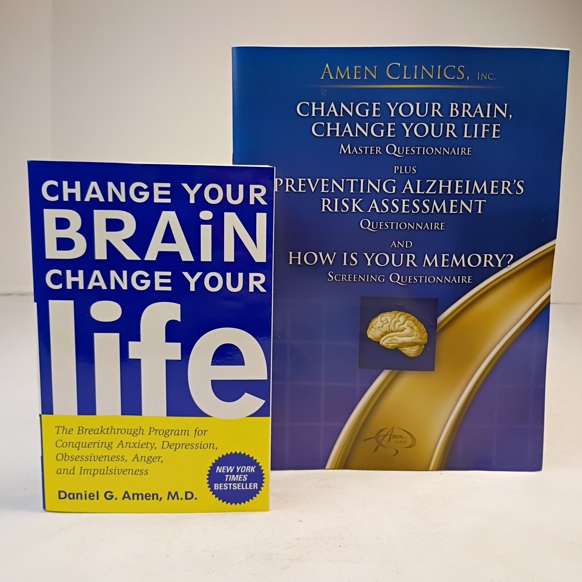 Change Your Brain Change Your Life Two Book Lot by Daniel G. Amen, M.D.