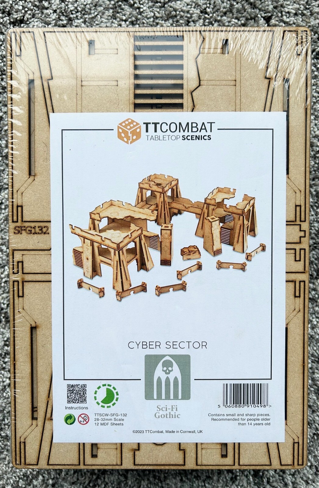 TTCombat TTSCW-SFG-132 Cyber Sector Terrain Scenery Shrink / Free Ship