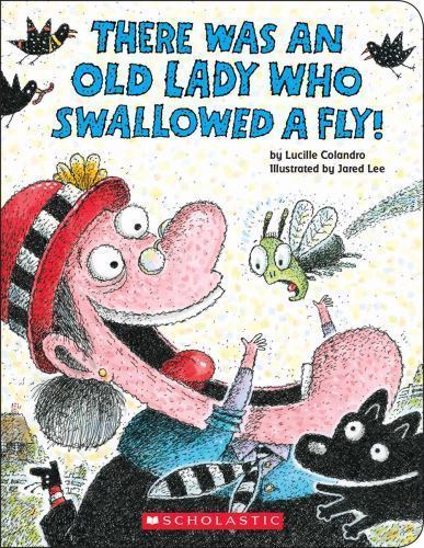 There Was an Old Lady Who Swallow- 0545831520, Lucille Colandro, board book, new