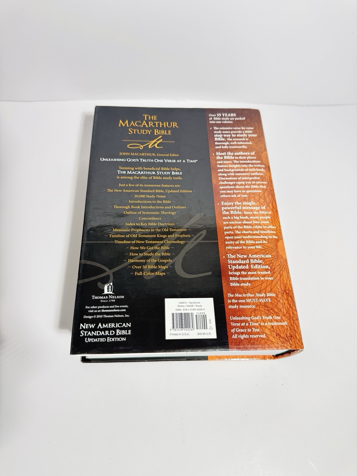 Macarthur Study Bible NASB- LARGE PRINT (2010, Hardcover)