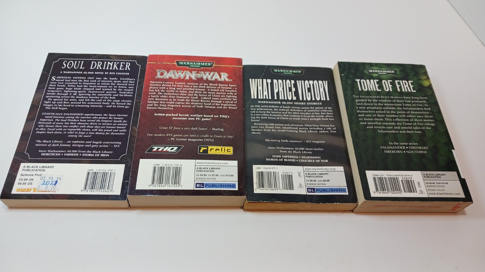 Vintage Warhammer 40K Novel / Anthology Lot of 8 2000-2004 First Prints VGC