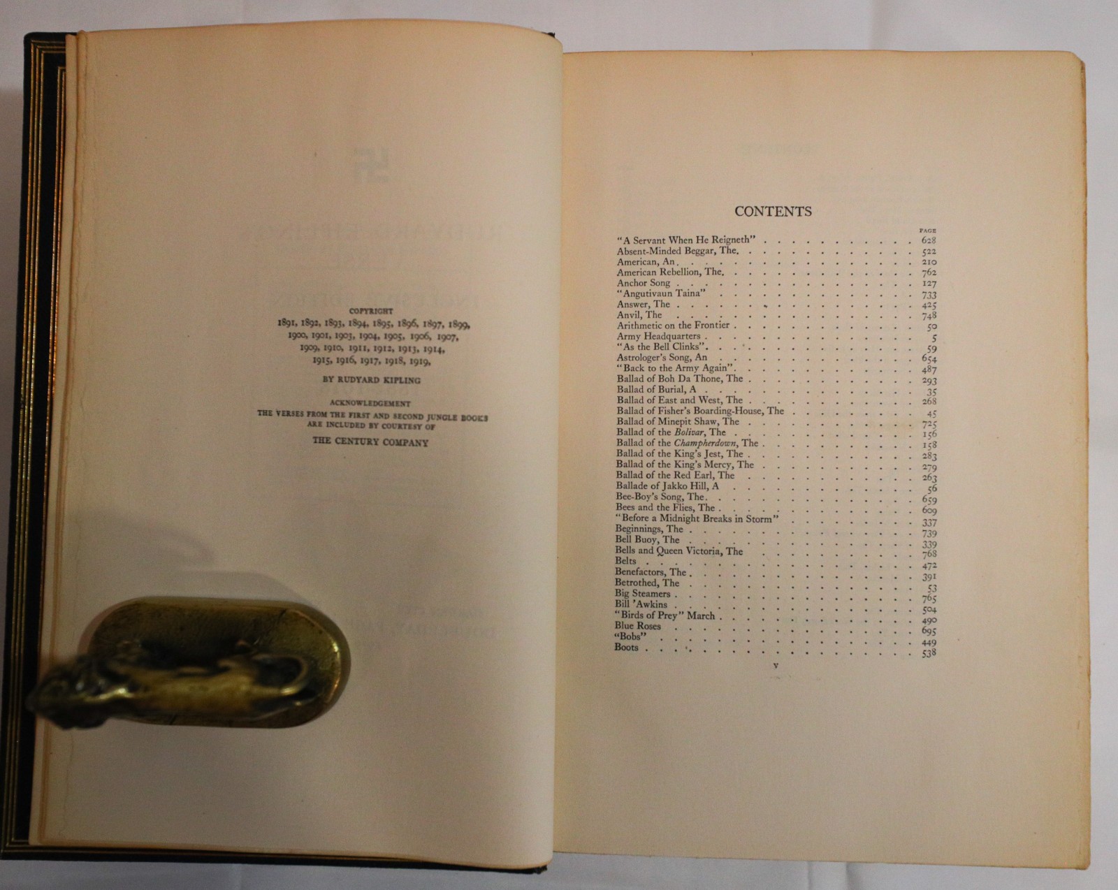 1919 Fine Binding by the French Binders. R Kipling Verse 1885-1918 Inclusive Ed.