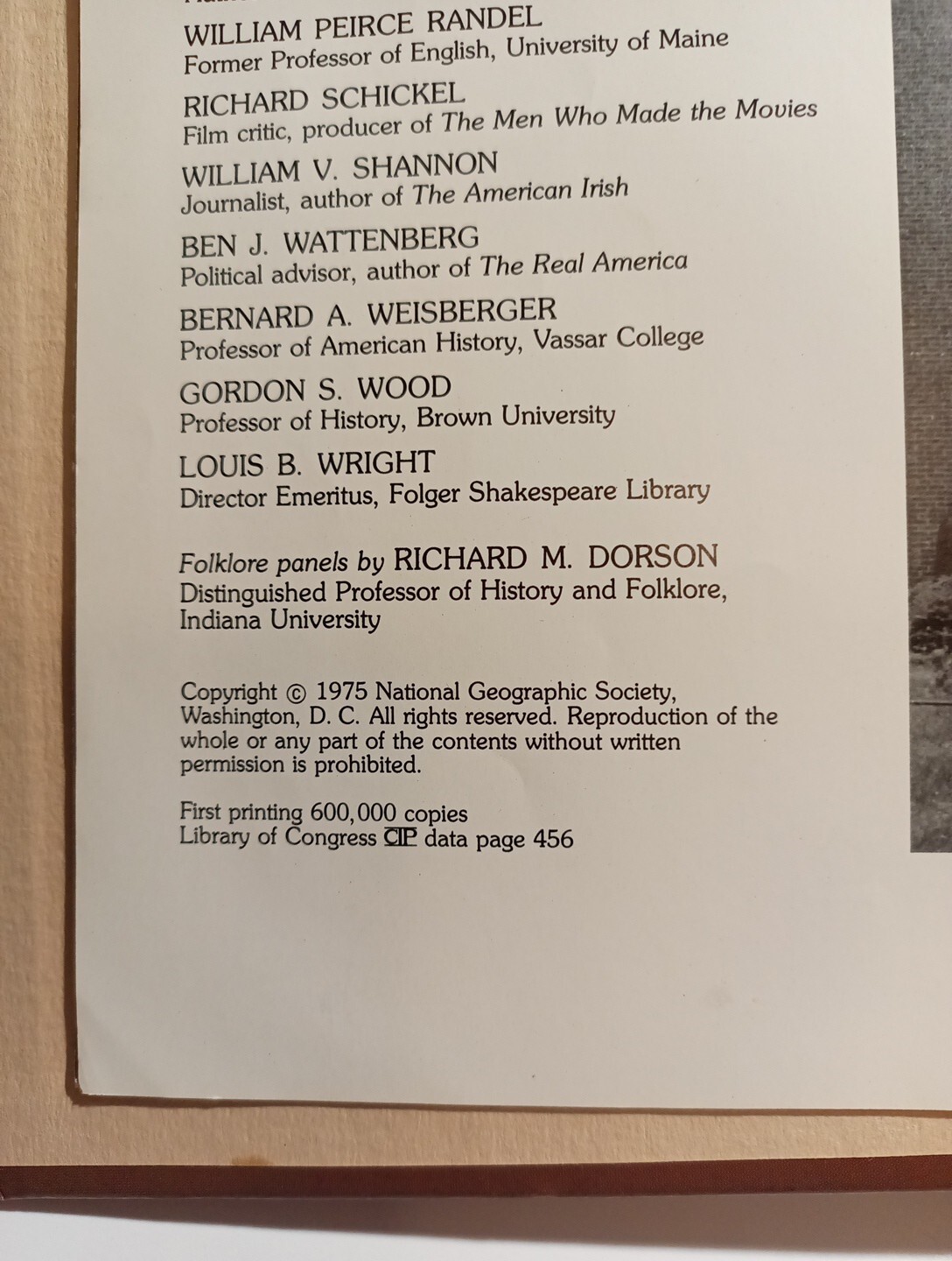 National Geographic Society We Americans Vintage Hardcover Book 456 pages