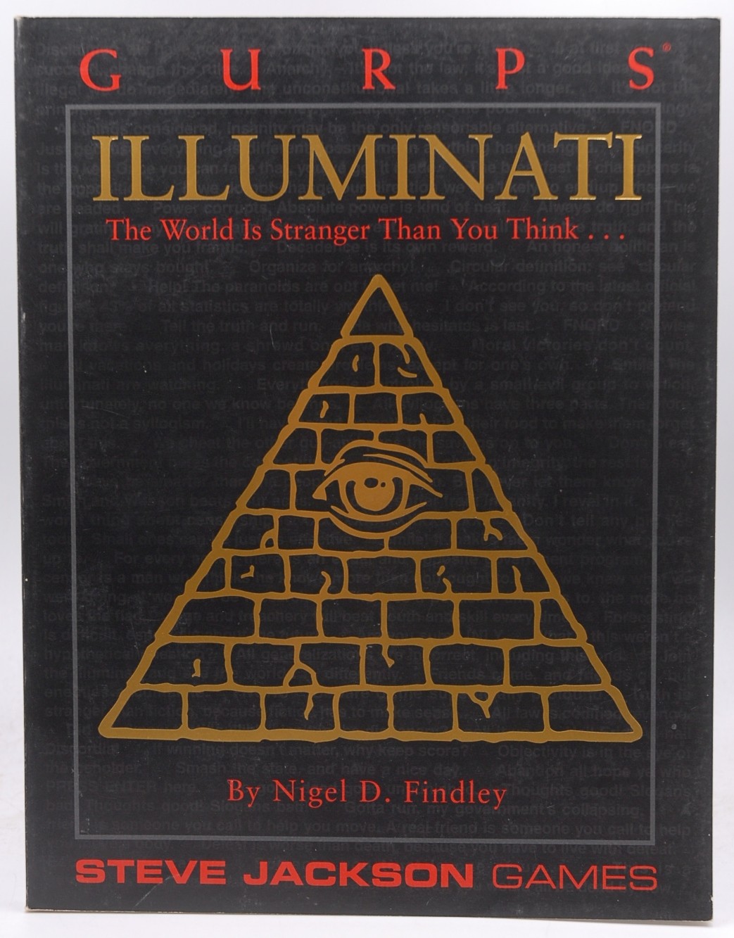 GURPS Illuminati (GURPS: Generic Universal Role Playing System) Nigel, Findley