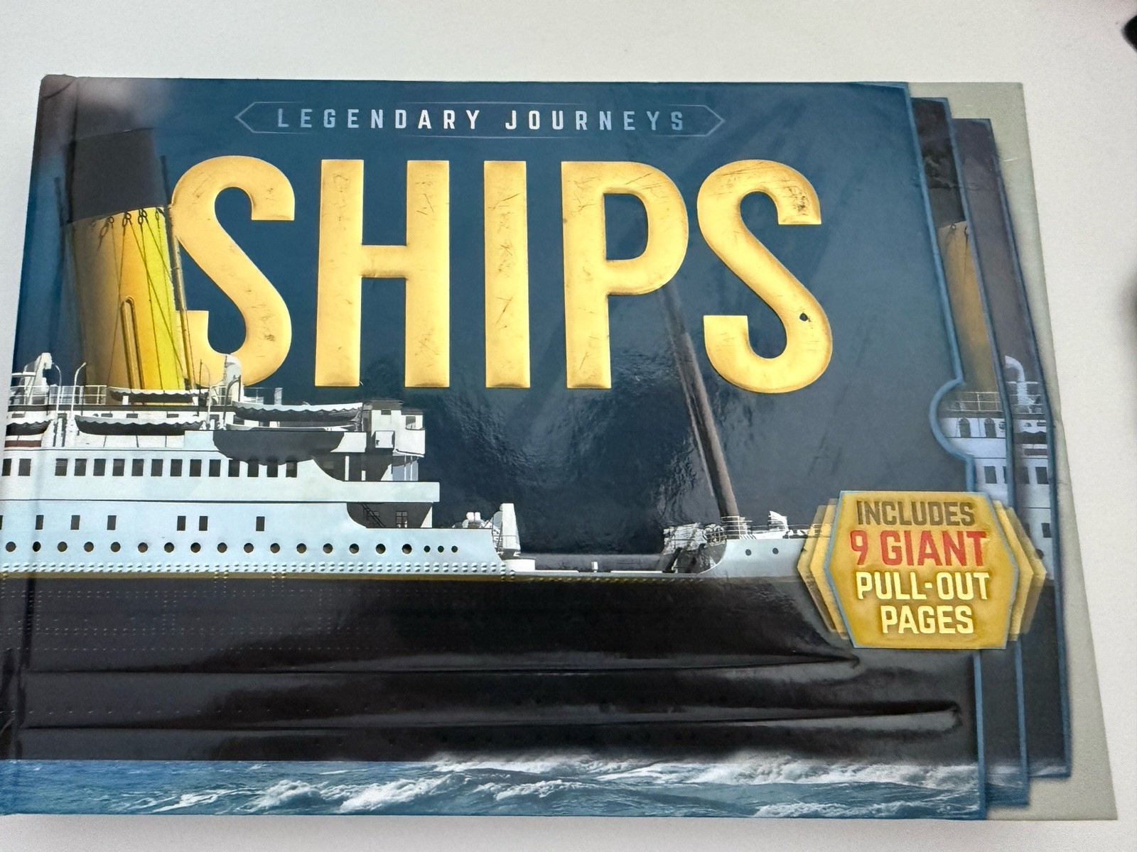 Legendary Journeys Ships Hardcover Book Lavery Ages 7+ Illustrated Pull-Out