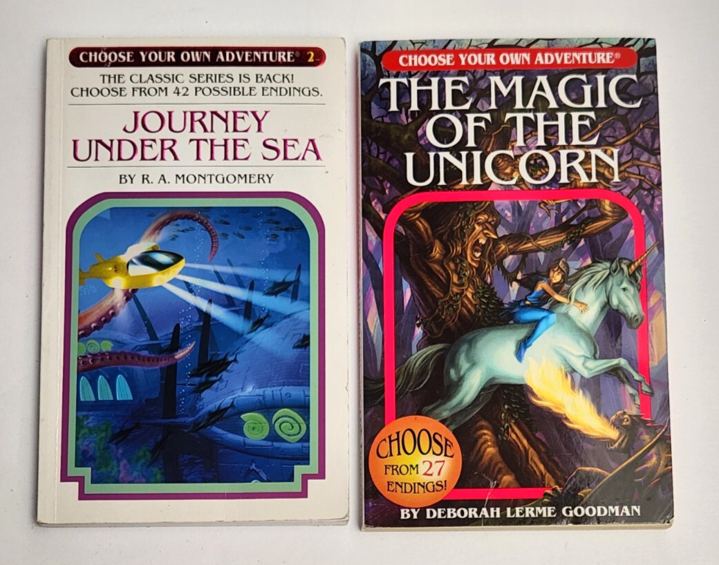 Choose Your Own Adventure Books Journey Under the Sea 2 / Magic of the Unicorn