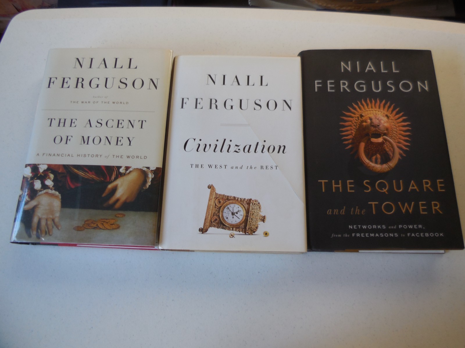 NIALL FERGUSON 4 Hardcovers with Dust Jackets