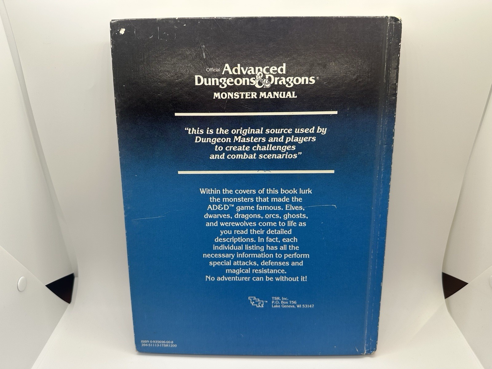 Official Advanced Dungeons & Dragons Monster Manual Gary Gygax 1979 HC TSR
