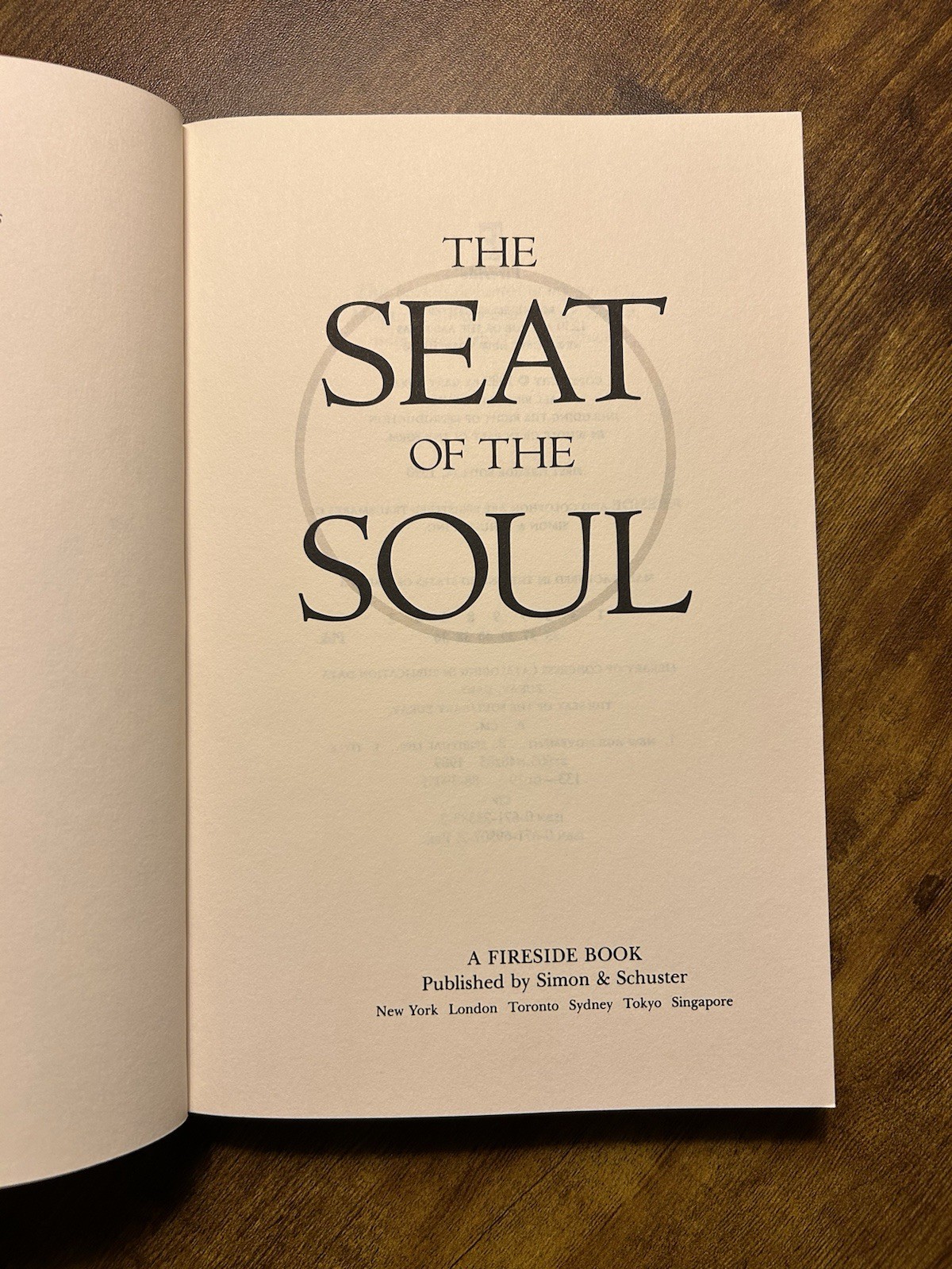 Gary Zukav The Seat of the Soul Paperback Simon & Schuster Thought Evolution