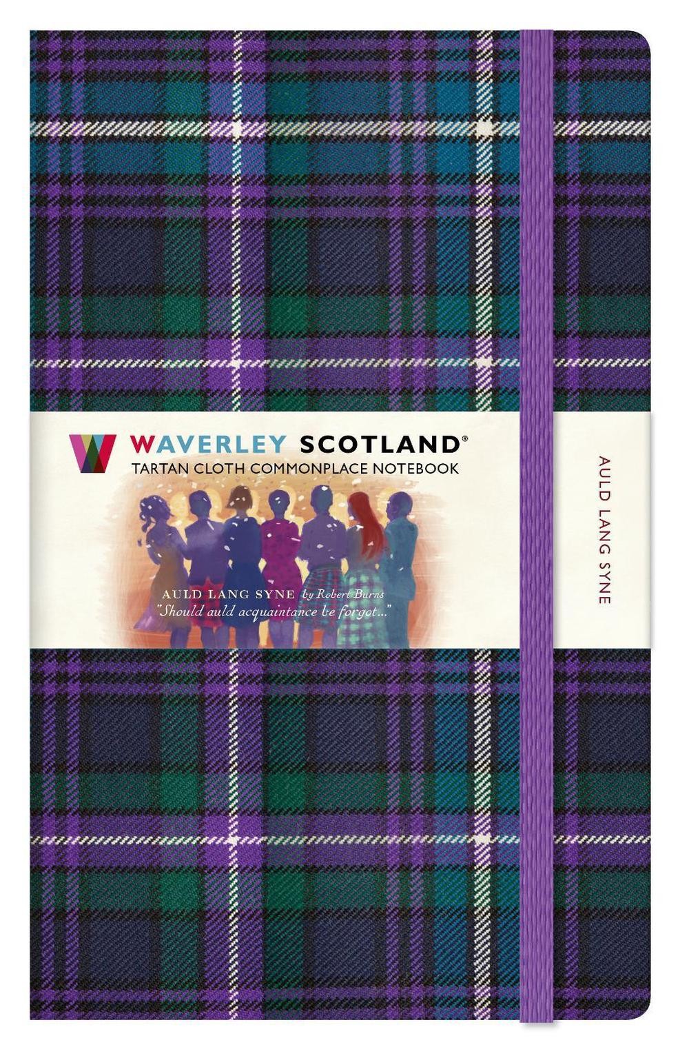 Waverley Scotland Tartan Notebook: Auld Lang Syne Tartan Large Notebook 21cm x 1