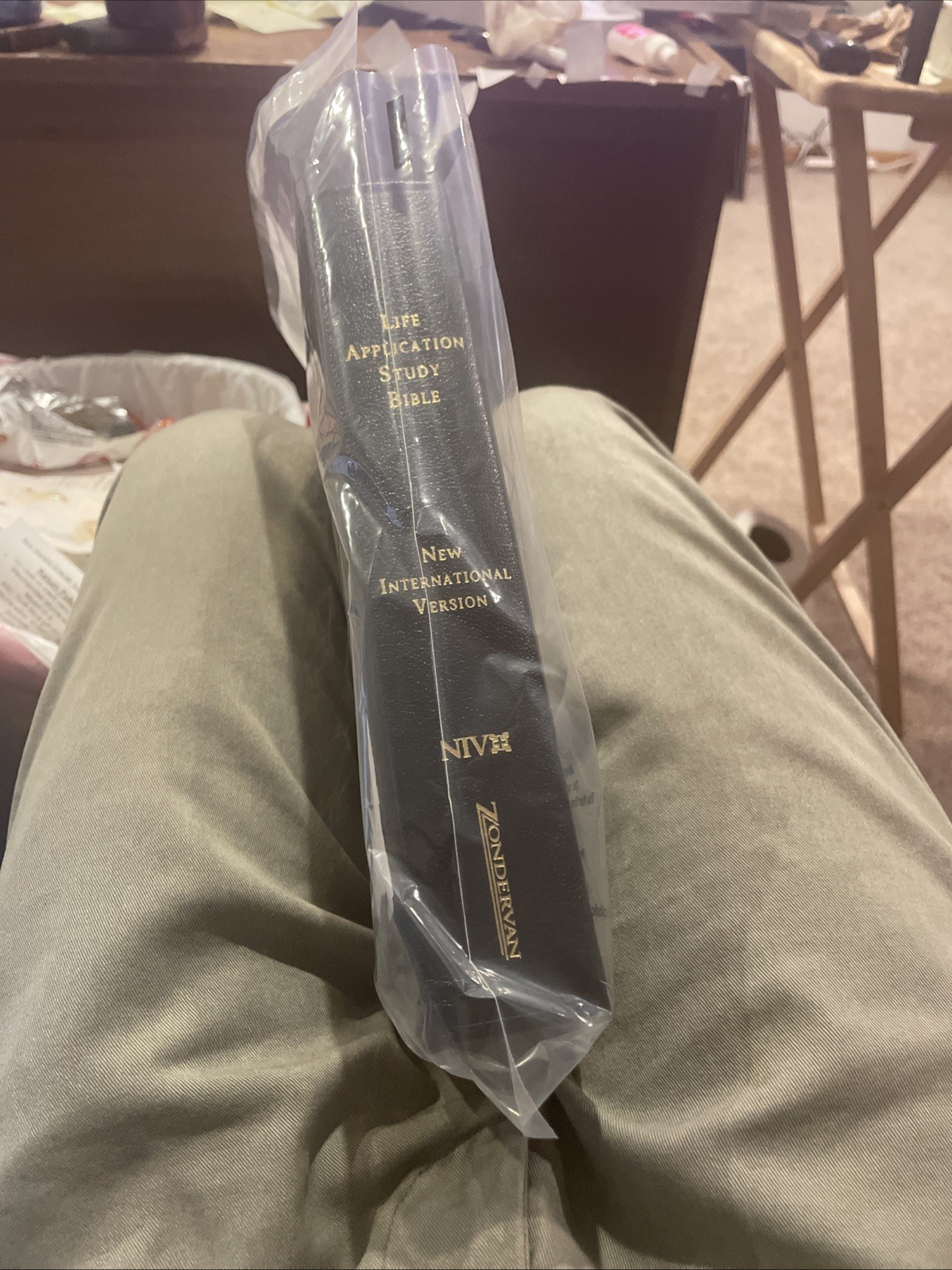 NIV Thinline Bible by Zondervan Staff (2005, Leather)