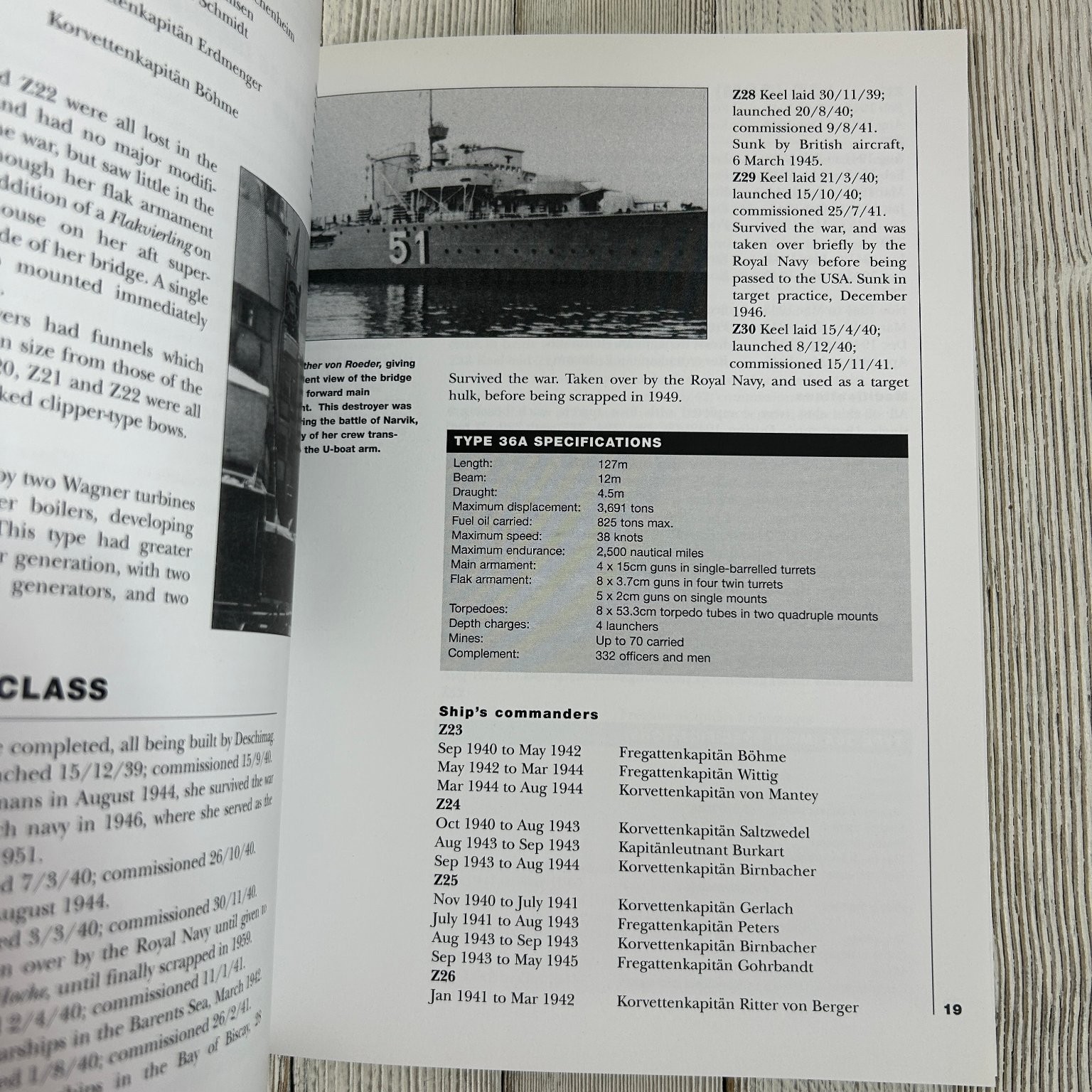 German Destroyers 1939-45 Williamson Osprey New Vanguard WWII Naval History