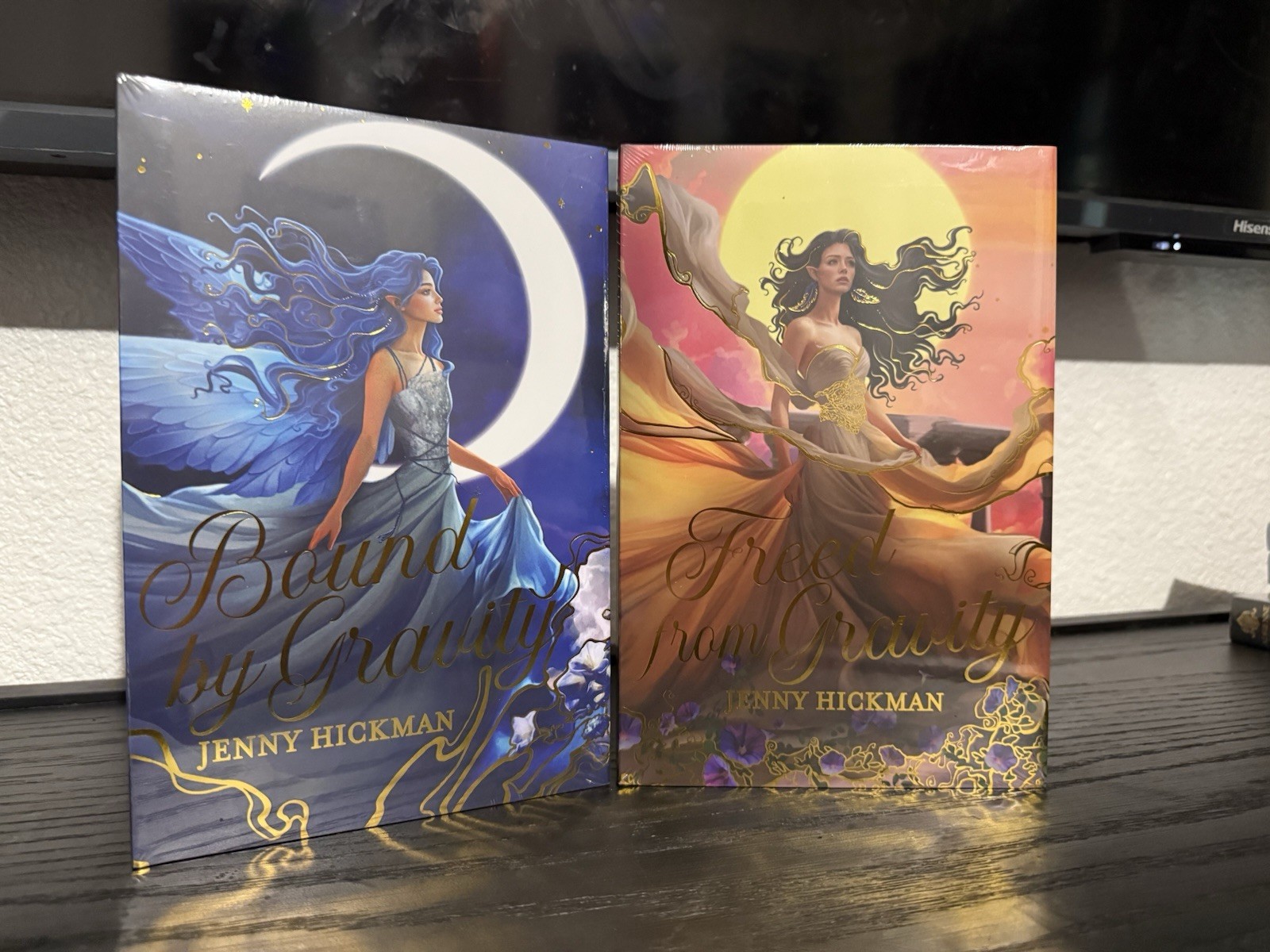 Jenny Hickman Bound by Gravity & Freed from Gravity Hardcover Fantasy YA Set