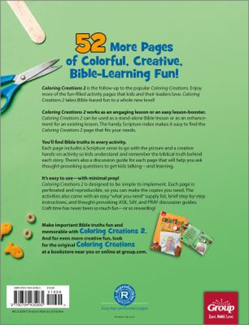 Coloring Creations 2 : 52 Bible Activity Pages Perfect Group Publ