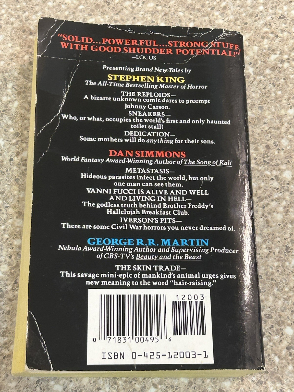The Skin Trade a 1990 1st Berkley Paperback 7 Horror Stories 3 by Stephen King